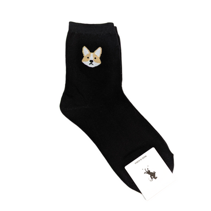 Korean Shiba Inu Face Socks