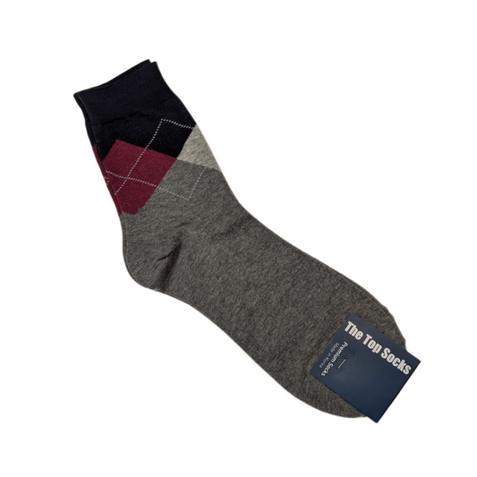Gentlemen’s Diamond Pattern Dress Socks – Formal & Workwear Ready