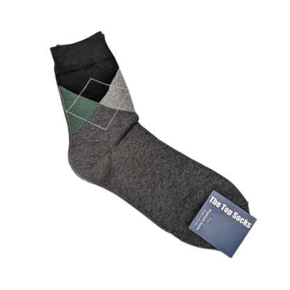 Gentlemen’s Diamond Pattern Dress Socks – Formal & Workwear Ready
