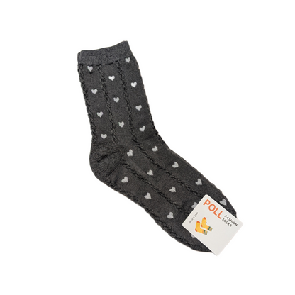 Korean Heart Pattern Ankle Socks