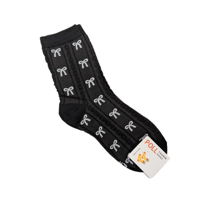Korean Bow Pattern Fashion Socks
