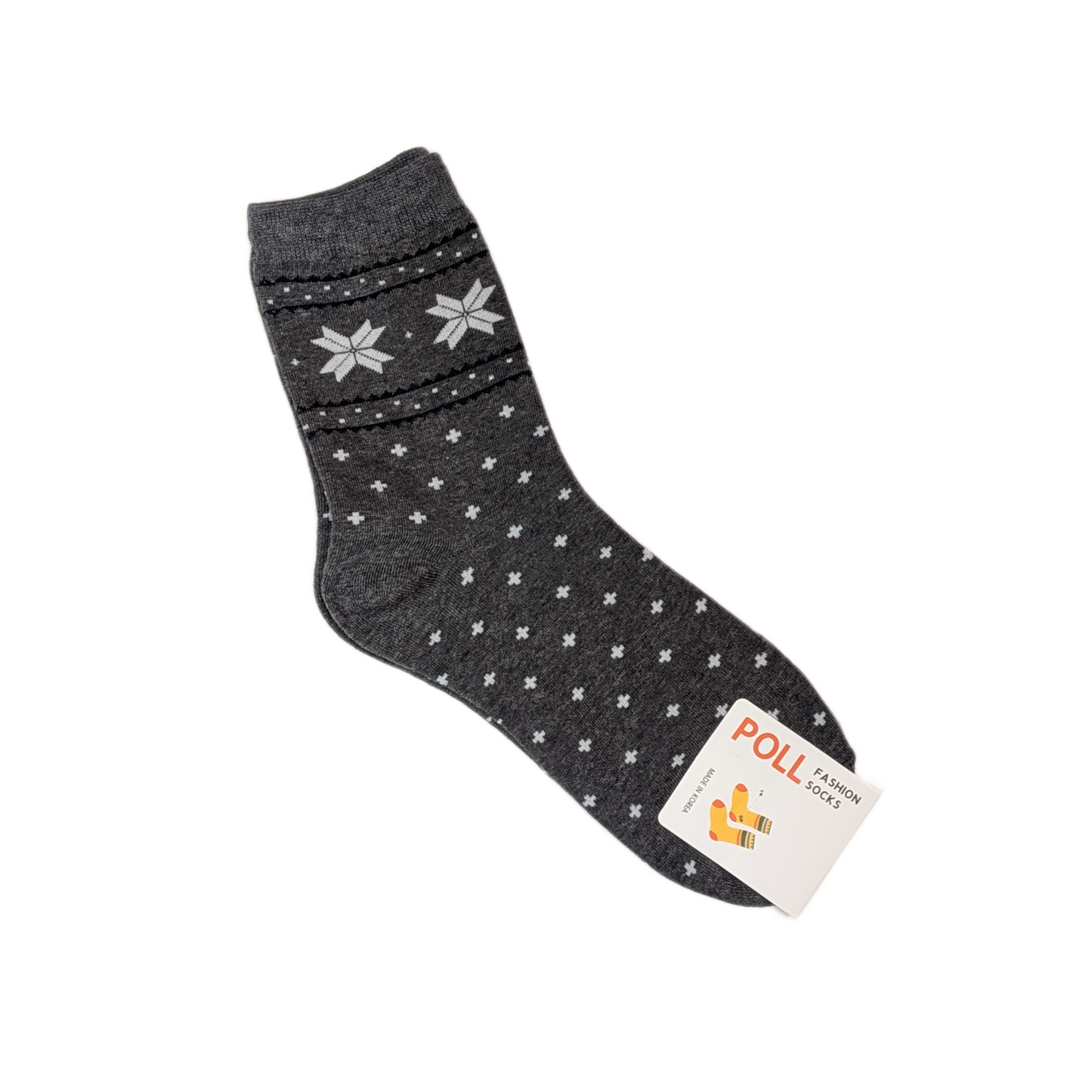 Korean Snowflake Ankle Socks